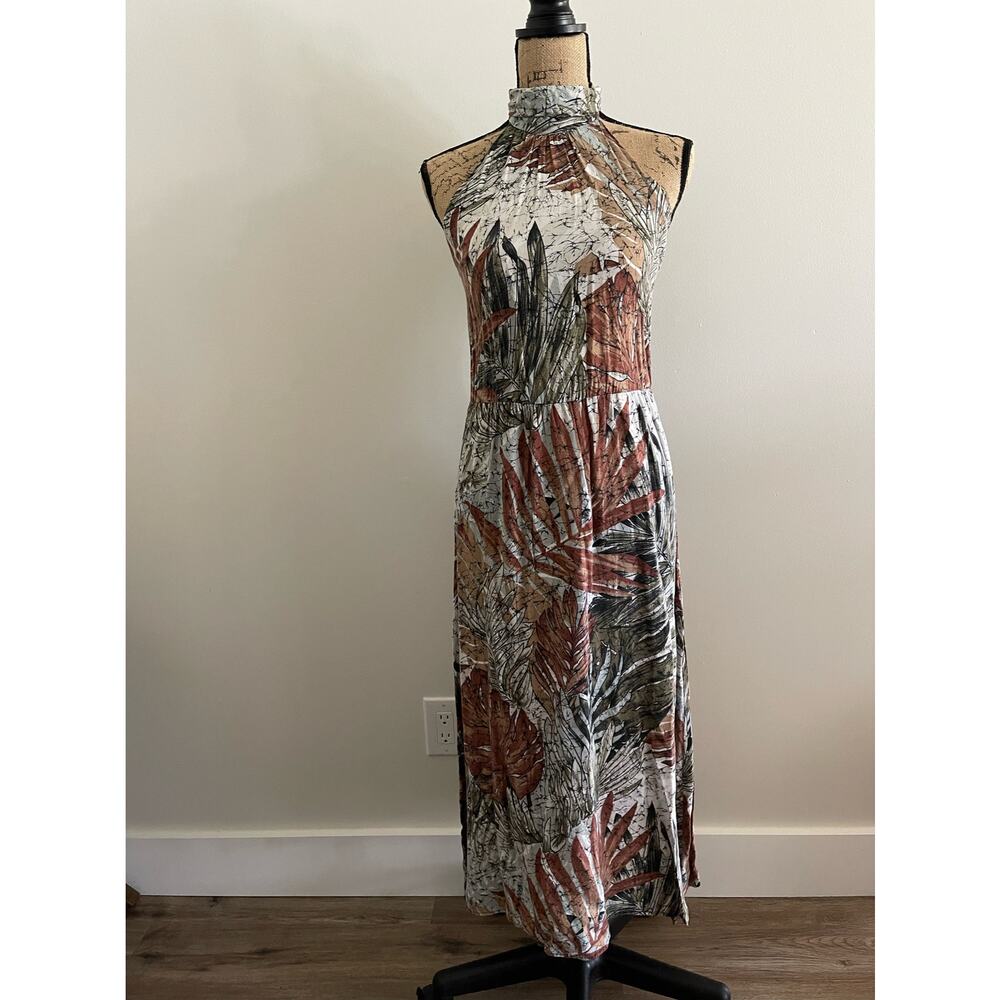 Vintage Oops California Halter Neck Floral Dress Size 3